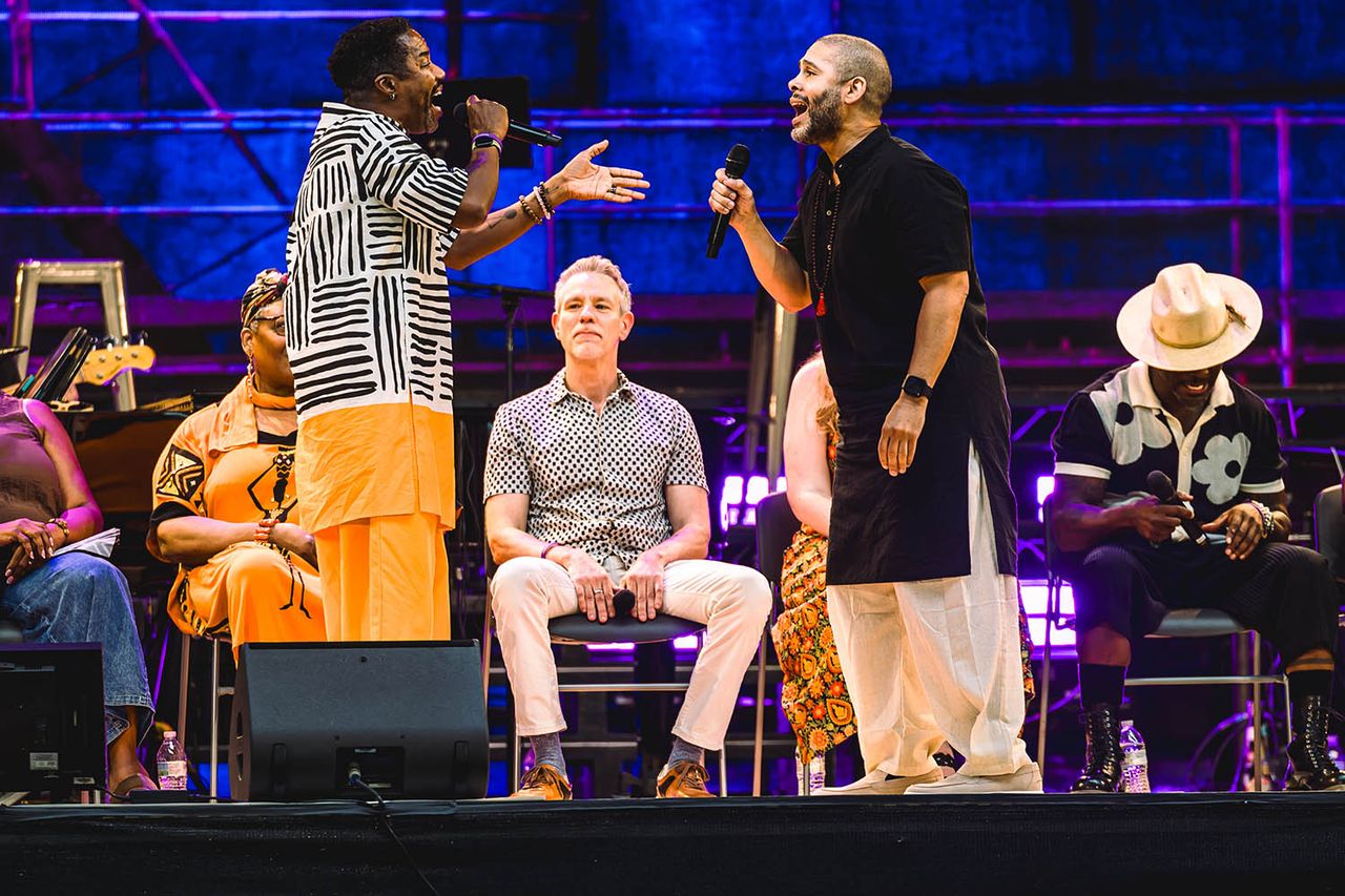Original Rent Cast Reunites 30 Years Later for Emotional Celebration — and to Sing the Show’s Biggest Hits Rodney Hicks and Wilson Jermaine HerediaCredit: Austin Ruffer