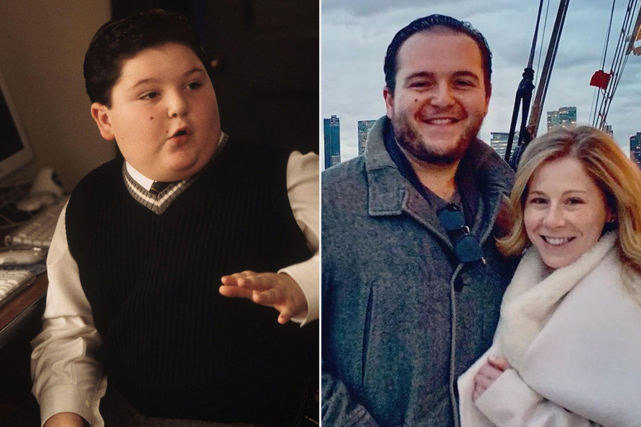 From left: Angelo Massagli as Frankie ‘Tough Guy‘ in 2003’s ‘School of Rock’; Angelo Massagli and Caitlin Hale in a photo shared on InstagramCredit: Getty; Angelo Massagli Instagram