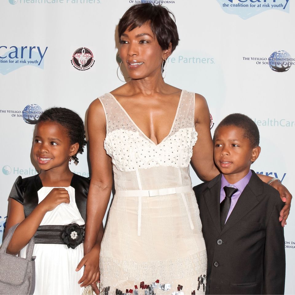 Angela Bassett and her children Bronwyn Vance and Slater Vance Angela Bassett with Bronwyn and SlaterCredit: Tibrina Hobson/FilmMagic