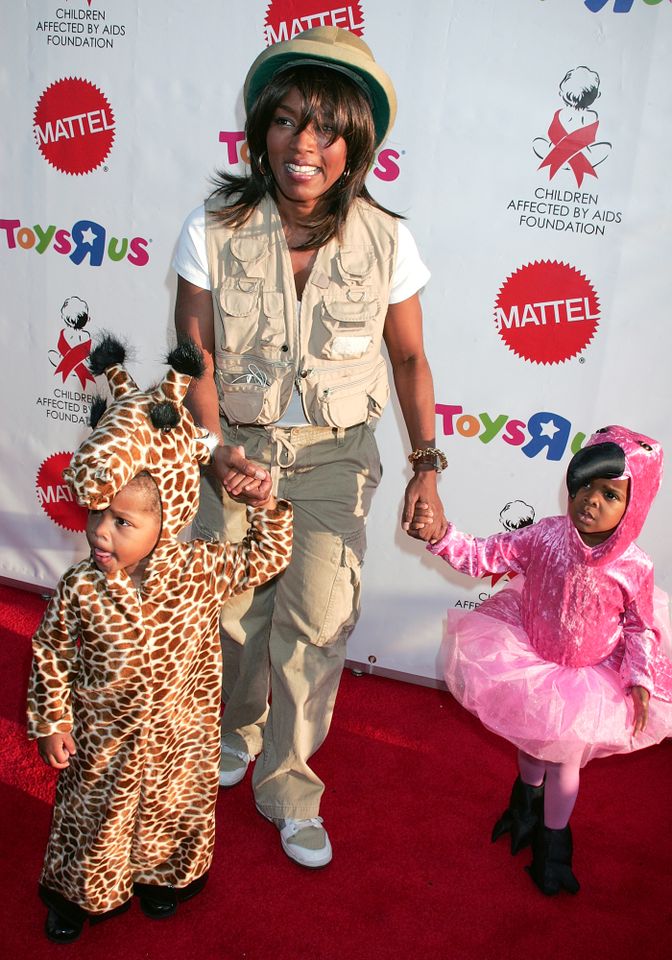 Actress Angela Bassett (C) and her children Slater Vance (L) and Bronwyn Vance Angela Bassett with Slater and BronwynCredit: David Livingston/Getty