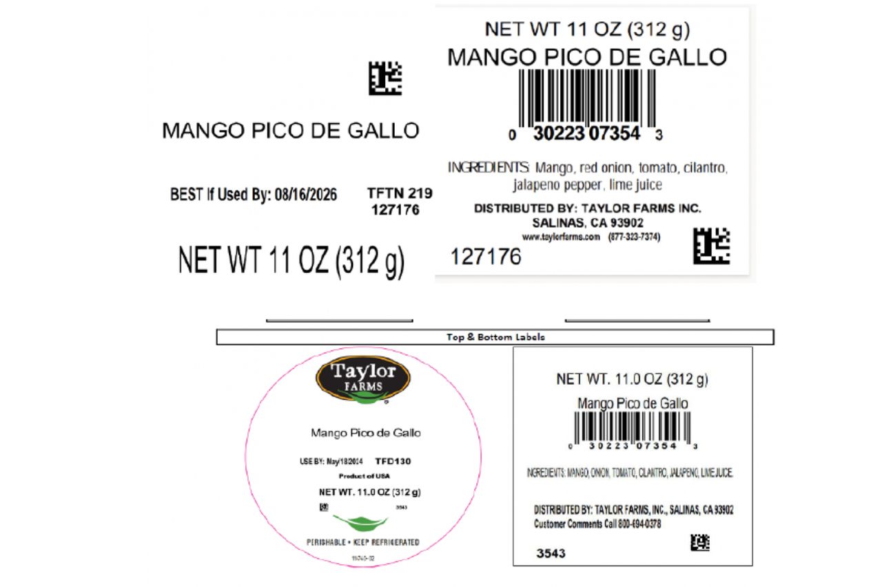 Taylor Fresh Foods Recalls Products Made with Jalapeno Peppers Because of Possible Health Risk Taylor Fresh Foods Recalls Products Made with Jalapeno Peppers Because of Possible Health RiskCredit: FDA