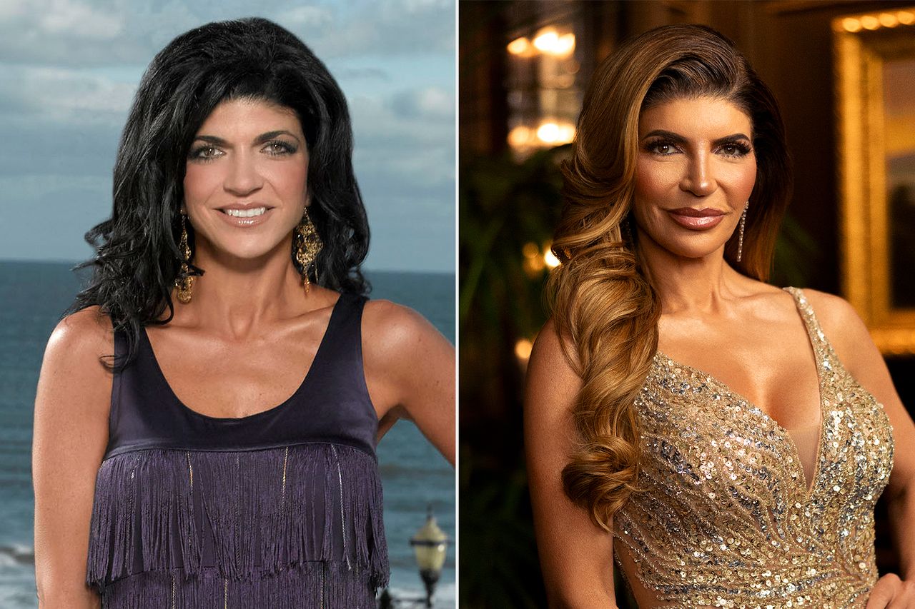 Teresa Giudice on season 1 of ‘The Real Housewives of New Jersey’; Teresa Giudice on ‘The Real Housewives Ultimate Girls Trip’Credit: Virginia Sherwood/NBCU Photo Bank/NBCUniversal via Getty; Tommy Garcia/Bravo via Getty