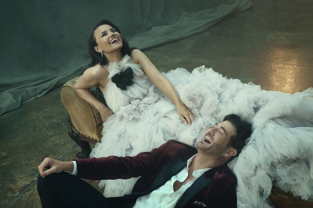 Samantha Barks & Oliver Tompsett in The Greatest Showman Samantha Barks and Oliver Tompsett share a laugh in a promotional photo to announce their casting in ‘The Greatest Showman’ musical in LondonCredit: Sebastian Nevols