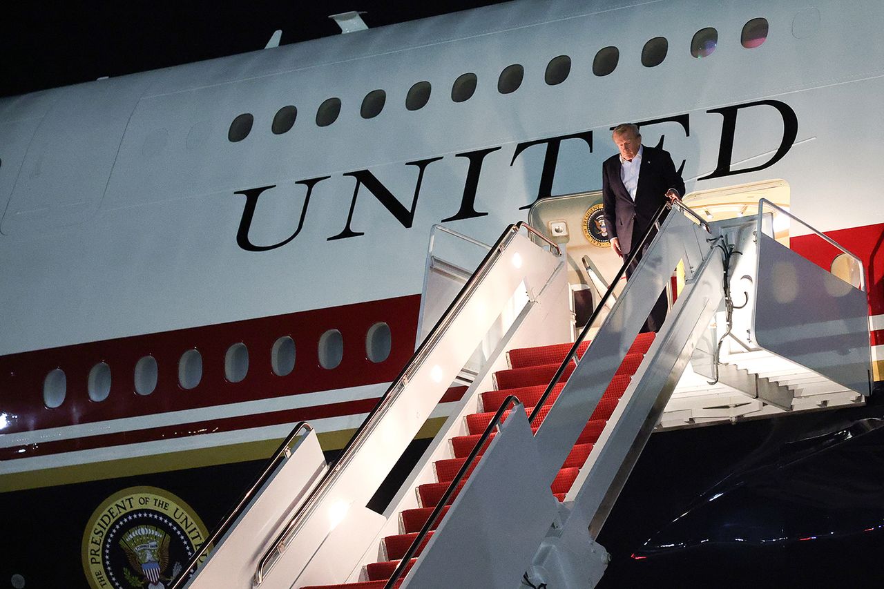 President Donald Trump leaving Air Force One in Washington, D.C. on July 9, 2026Credit: Win McNamee/Getty