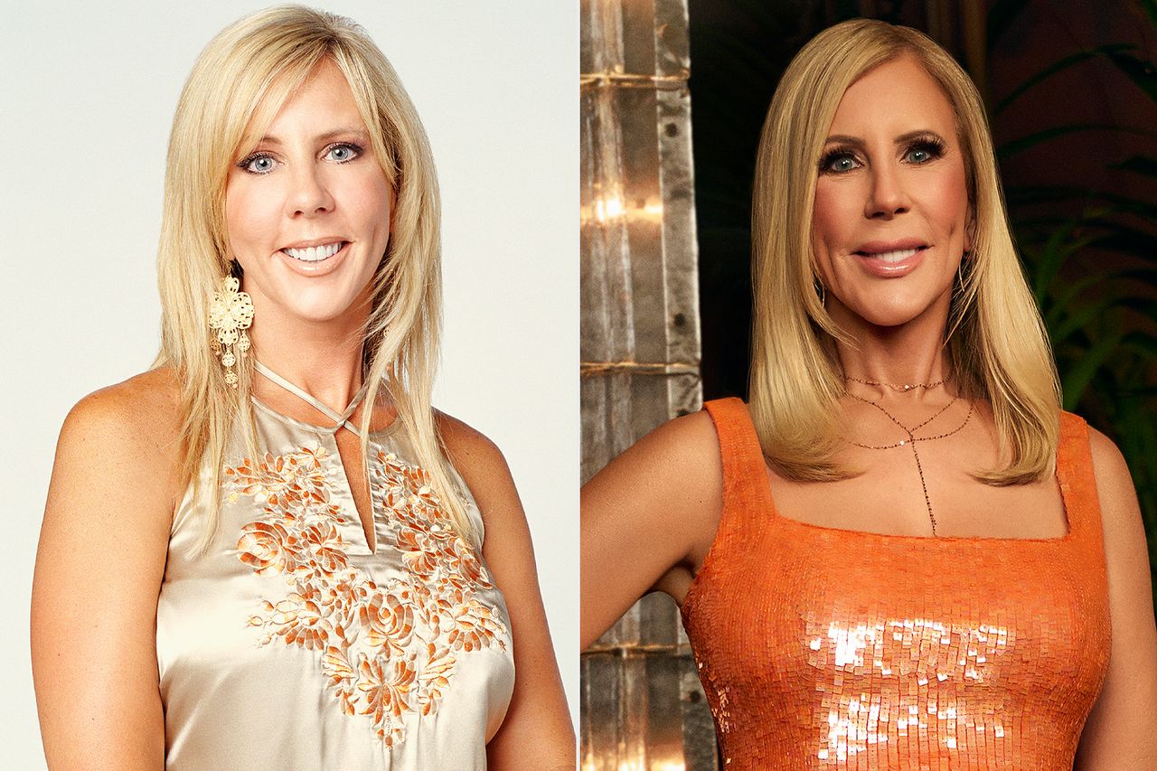 Vicki Gunvalson on season 1 of ‘The Real Housewives of Orange County’; Vicki Gunvalson on ‘The Real Housewives Ultimate Girls Trip’Credit: hris McPherson/NBCU Photo Bank/NBCUniversal via Getty; Tommy Garcia/Bravo via Getty