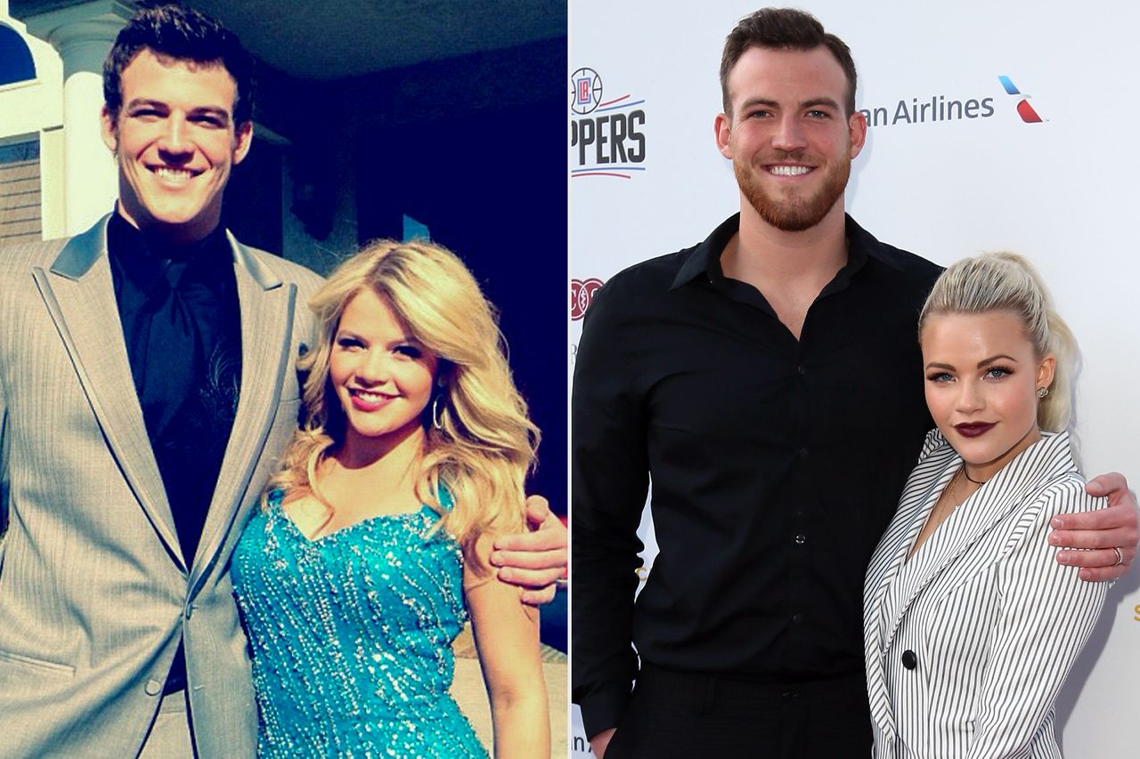 From left: Witney Carson and Carson McAllister pose together for prom on April 28, 2012; Witney Carson and Carson McAllister attend the 31st annual Cedars-Sinai Sports Spectacular Gala at W Los Angeles on March 25, 2016Credit: Witney Carson/ Instagram; David Livingston/Getty