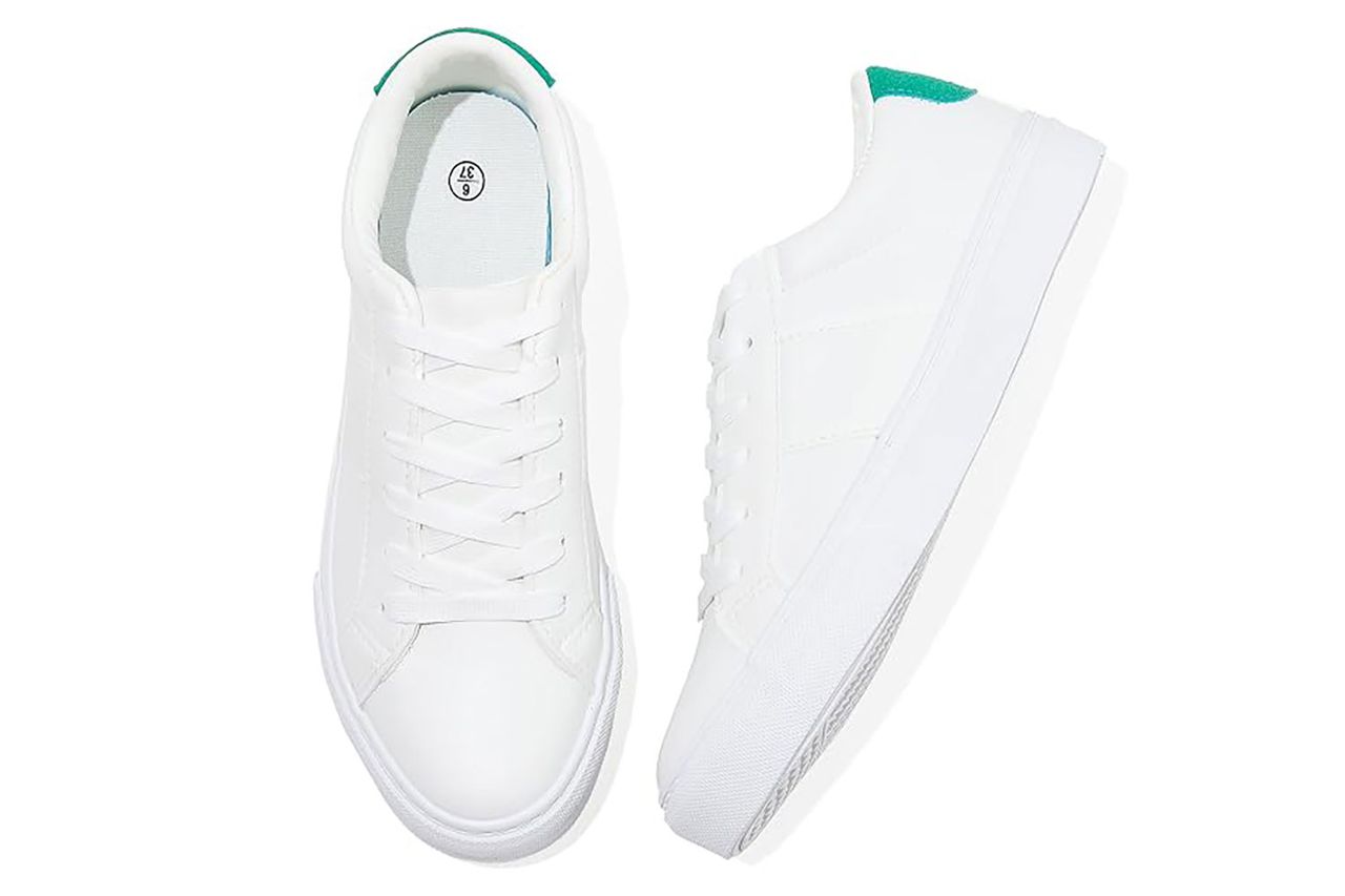 adokoo womens fashion sneakers pu leather Credit: Amazon