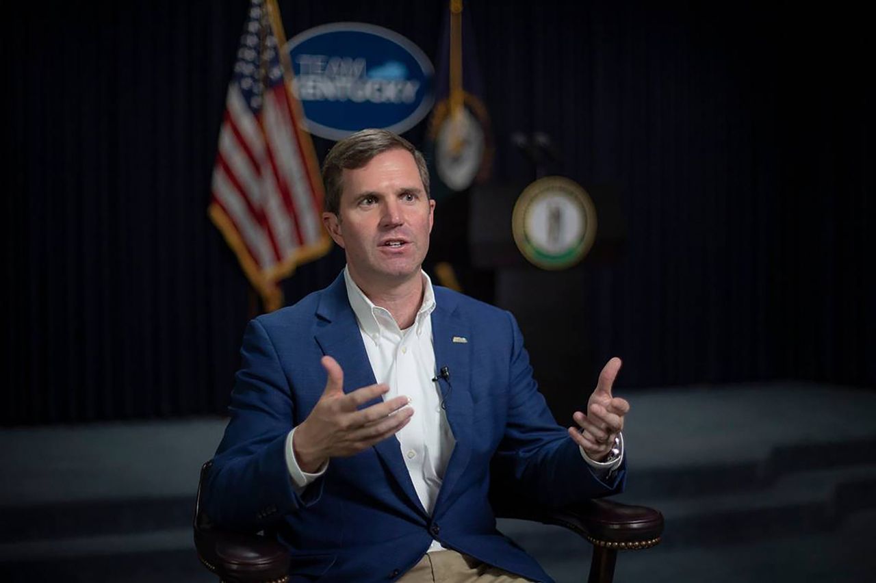 Kentucky Democratic Gov. Andy Beshear has remained popular. He's been unable to extend that to other Democrats as party head. Kentucky Gov. Andy Beshear.Credit: Ryan Hermens/Lexington Herald-Leader/Tribune News Service via Getty