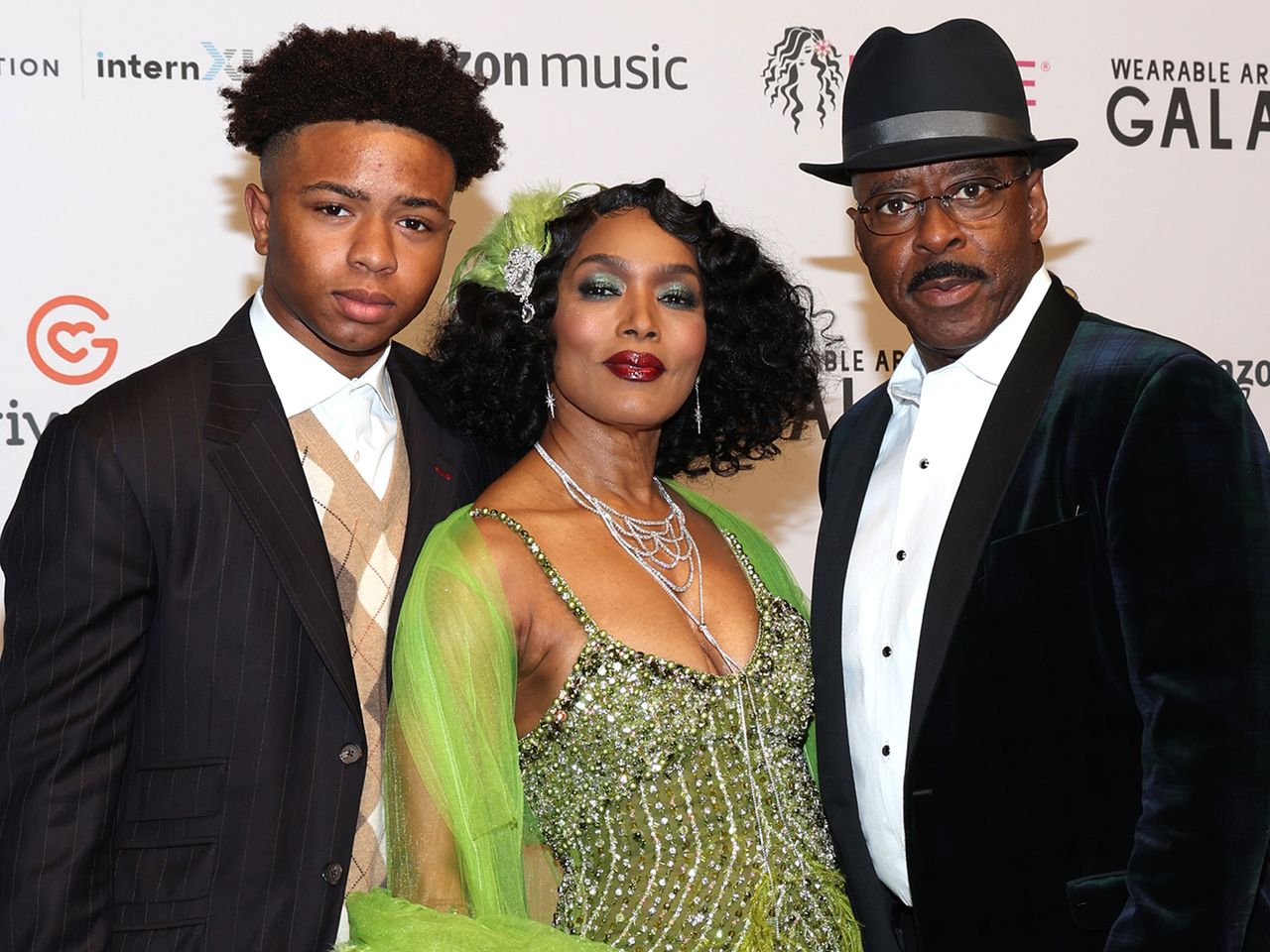 Slater Vance, Angela Bassett and Courtney B. Vance attend the 5th Annual WACO Wearable Art Gala at Barker Hangar on October 22, 2022 in Santa Monica, California Slater Vance, Angela Bassett and Courtney B. VanceCredit: Jerritt Clark/Getty