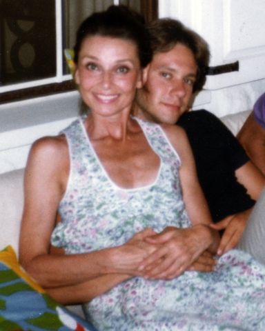 Audrey Hepburn smiles with Sean at Connie Wald’s home in the summer of 1981Credit: Andrew Wald/Hepburn Family Archive