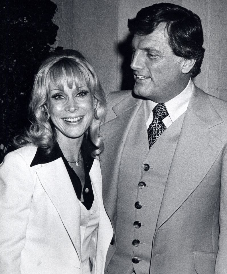 Barbara Eden and reporter Charles Fegert Credit: Ron Galella/Ron Galella Collection via Getty Images