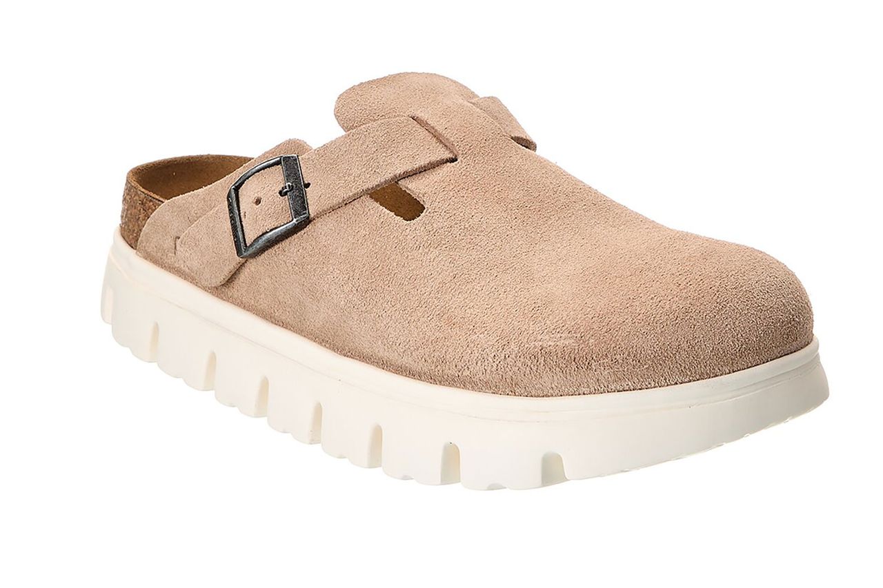 birkenstock boston chunky narrow sude clog Credit: Gilt