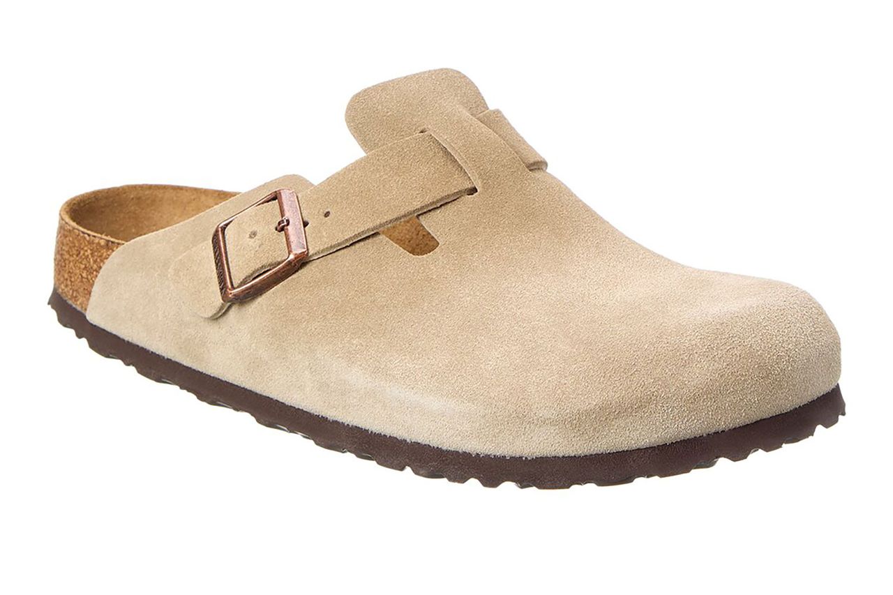 birkenstock boston narrow soft footbed suede clog Credit: Gilt