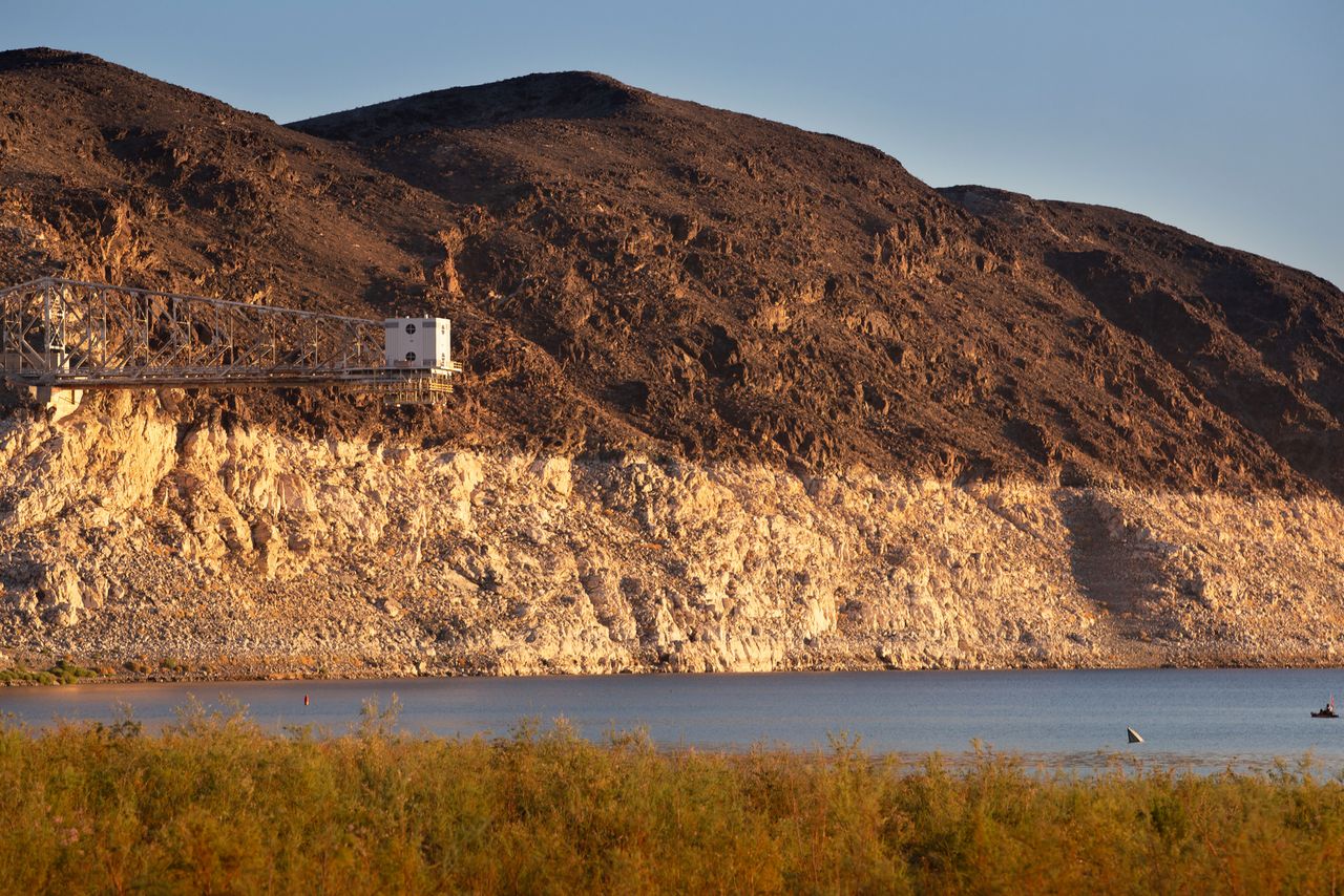 Boulder Beach in the Lake Mead National Recreation Area, Nevada, on August 14, 2023Credit: George Rose/Getty