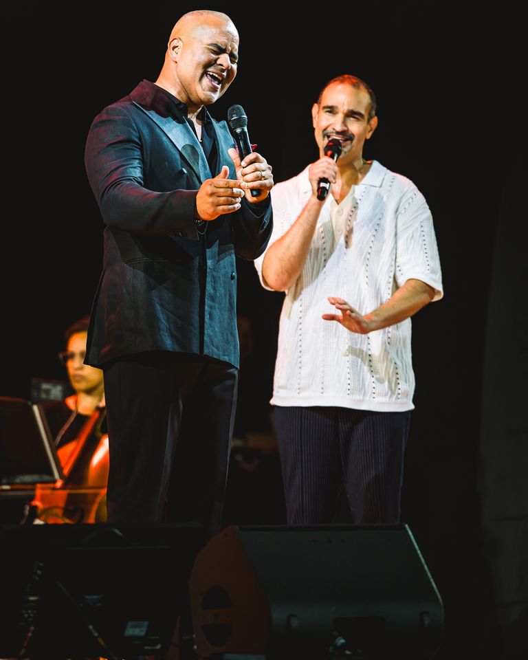 Christopher Jackson and Javier Munoz Christopher Jackson and Javier Muñoz at The Festival on Friday, Aug. 14 at Hutton Brickyards Riverfront Hotel + Venue in Kingston, N.Y.