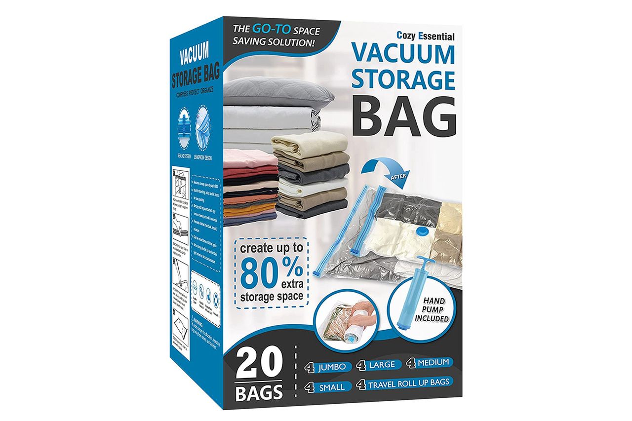 Amazon Cozy Essential 20 Pack Vacuum Storage Bags Credit: Amazon