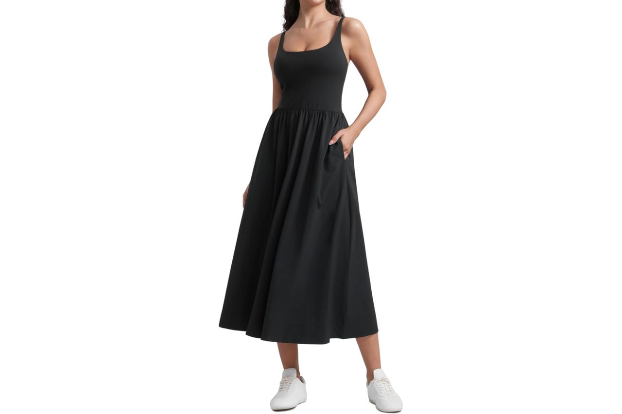 CRZ YOGA Square Neck Maxi Casual Dress Credit: Amazon