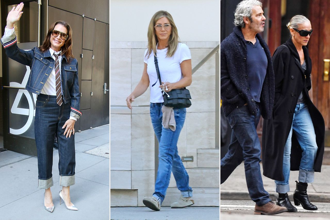 Brooke Shields; jennifer aniston, sarah jessica parker Credit: MediaPunch/Bauer-Griffin/GC Images; backgrid, the image direct
