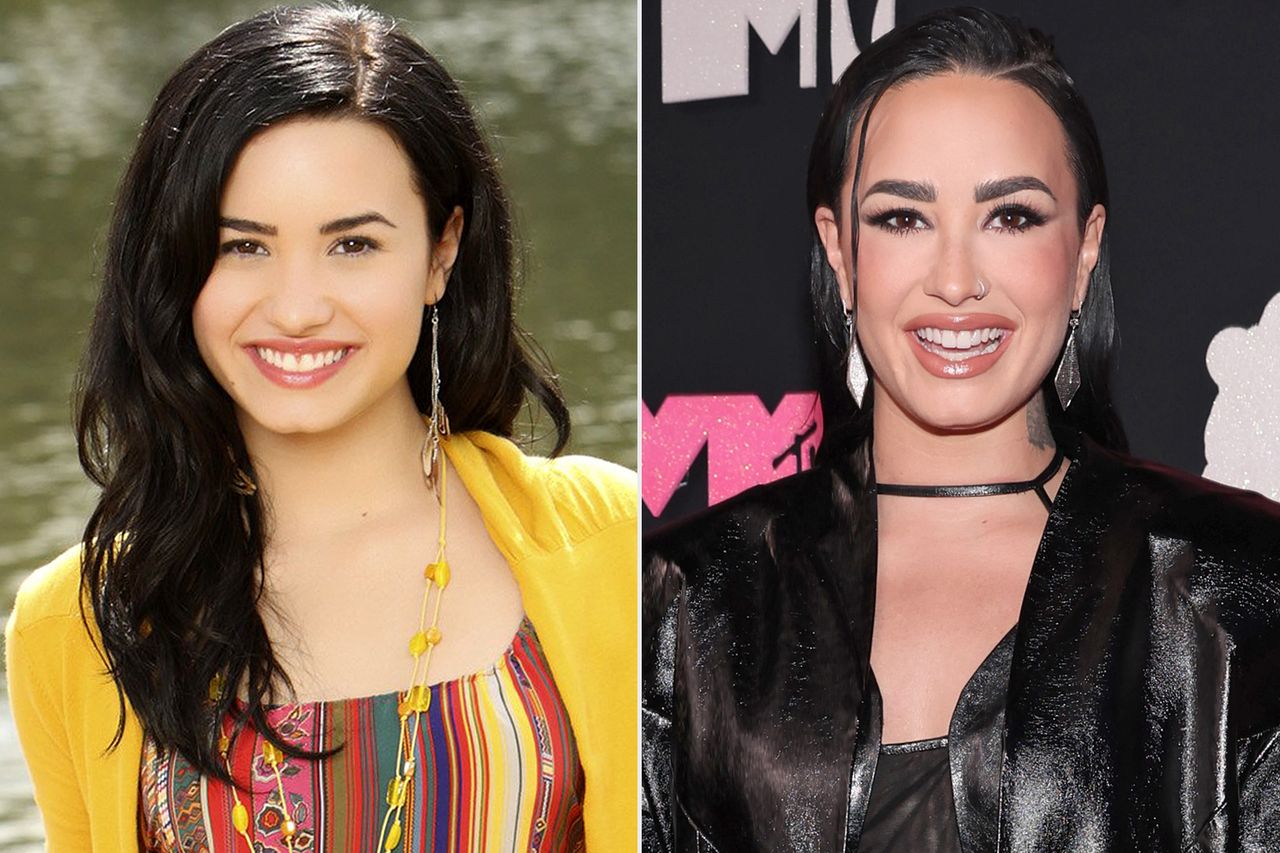 Demi Lovato in Camp Rock and in 2023Credit: Bob D'Amico/Disney Channel via Getty; Christopher Polk/Variety via Getty