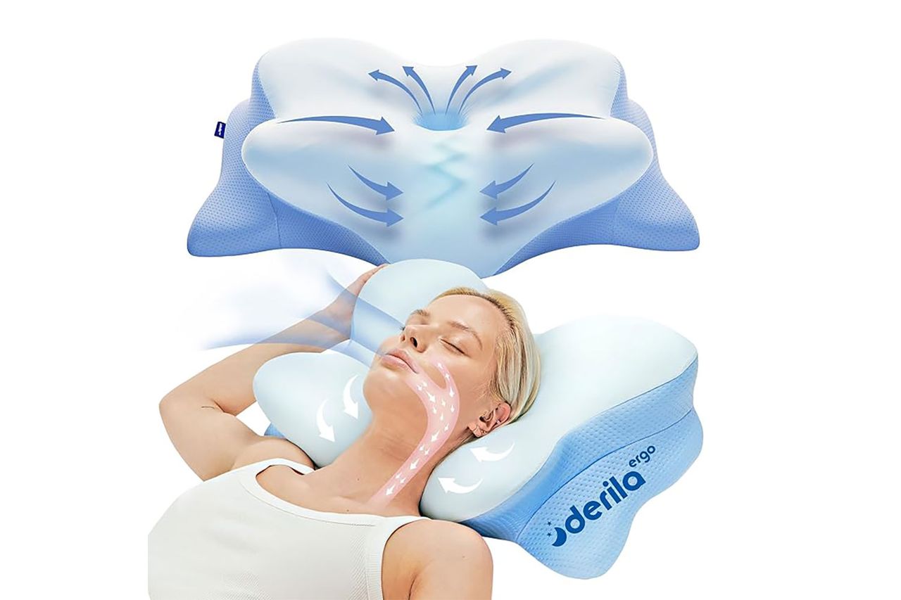 derila ergo cervical neck pillow for sleeping Credit: Amazon