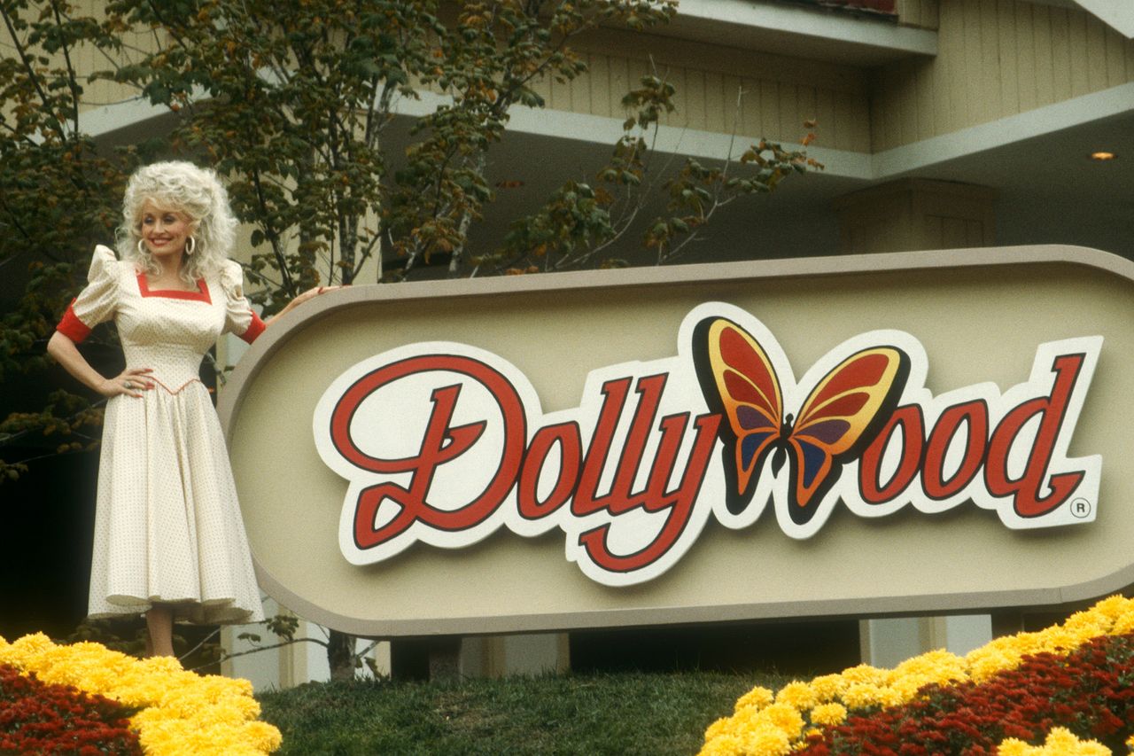 Dolly Parton at Dollywood in 1988.Credit: Ron Davis/Getty