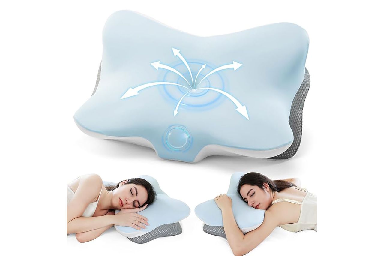 ergonomic memory foam cervial pillow Credit: Amazon