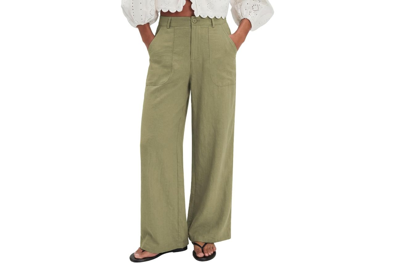 evaless womens linen pants summer high waist Credit: Amazon