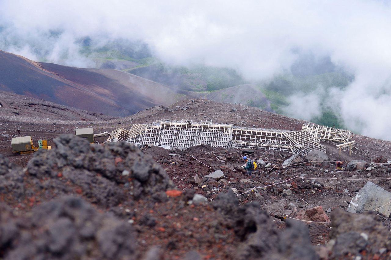 Fujinomiya Trail on Mount Fuji in JapanCredit: Alamy