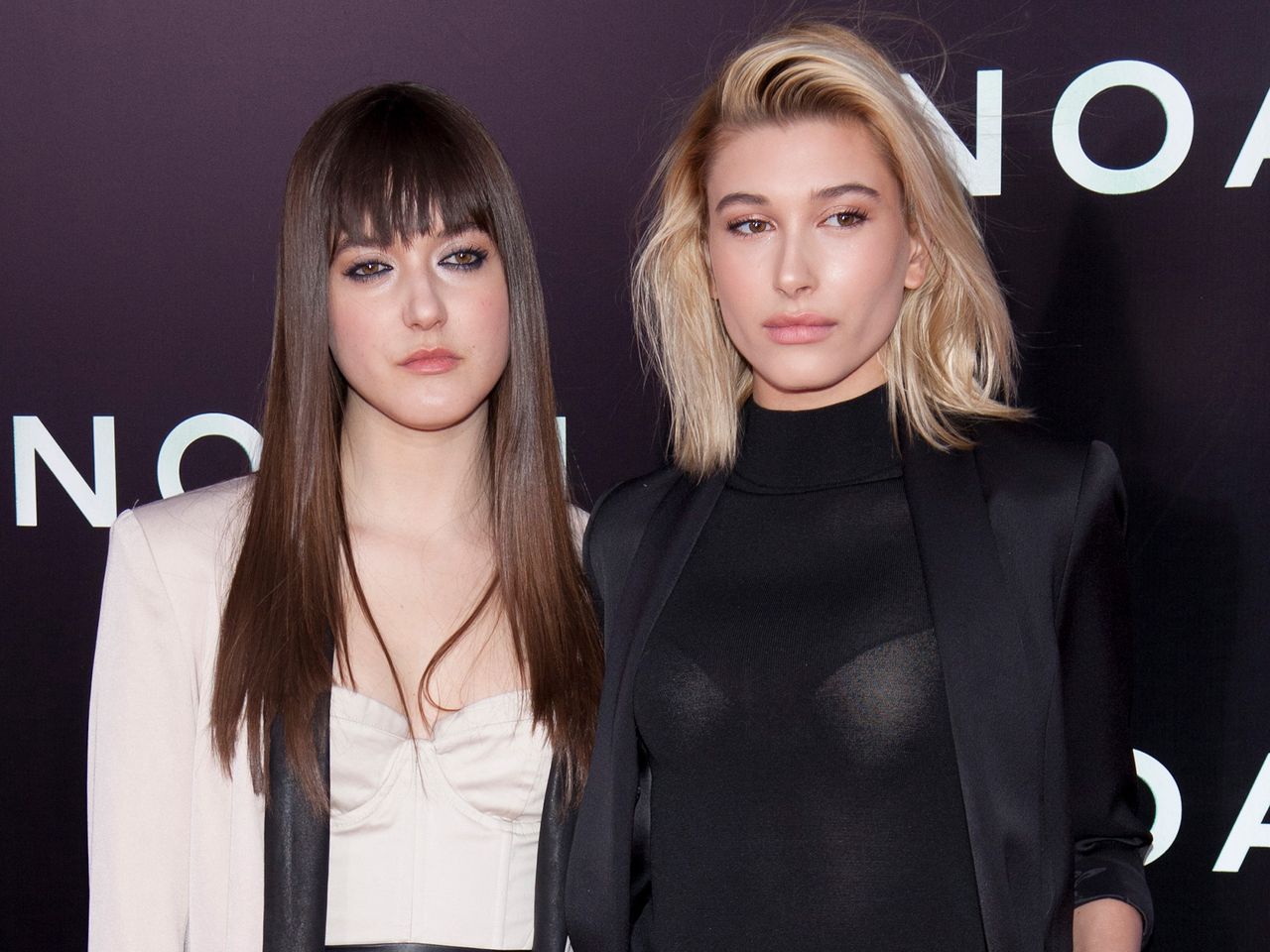 Alaia Baldwin and Hailey Baldwin attend the Alaia Baldwin and Hailey Baldwin at the “Noah” US premiere.Credit: Lars Niki/Corbis/Getty