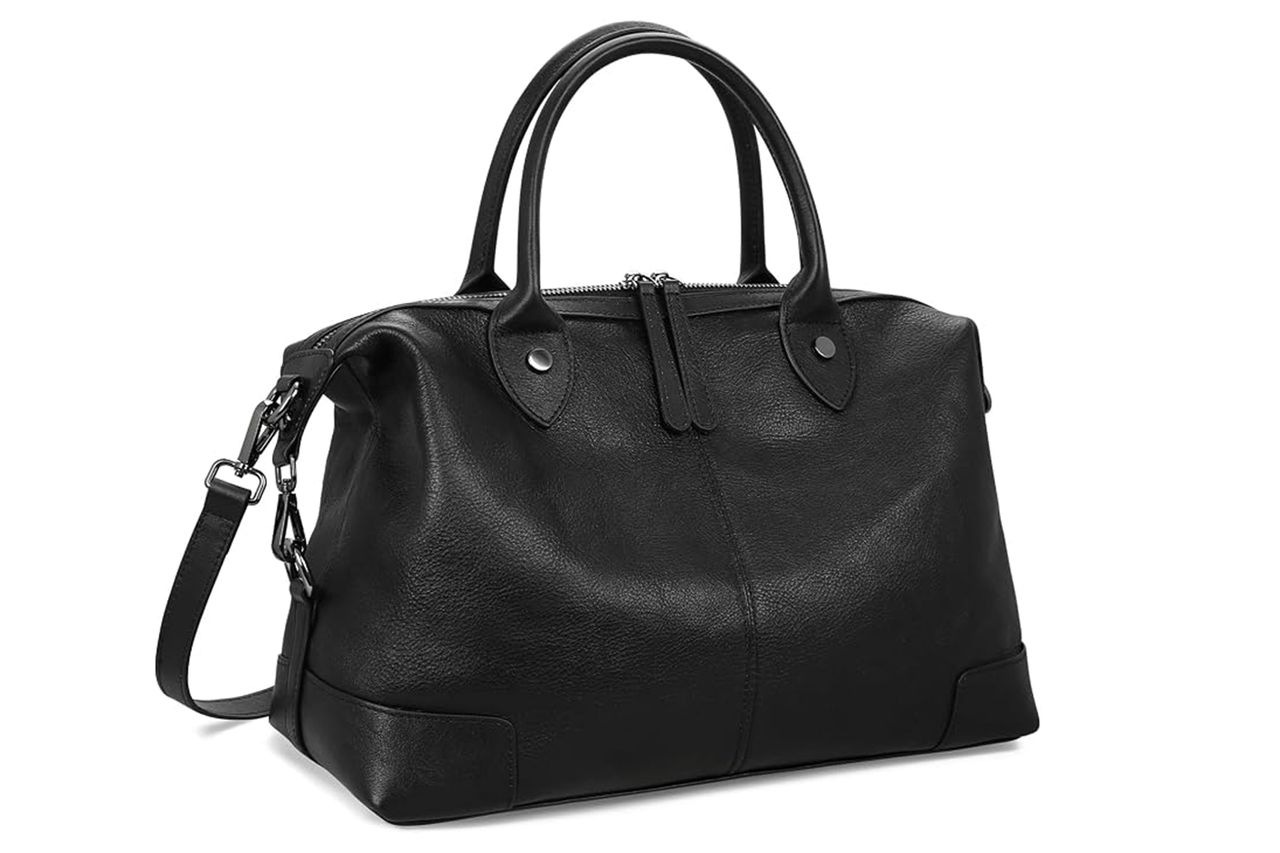HESHE Genuine Leather Satchel Tote Credit: Amazon
