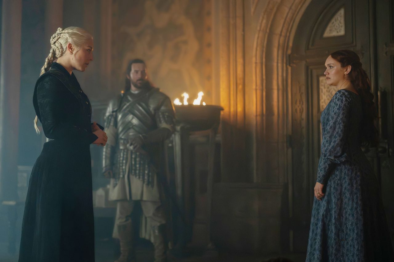 Emma D’Arcy and Olivia Cooke in ‘House of the Dragon’ season 3Credit: Theo Whiteman/HBO