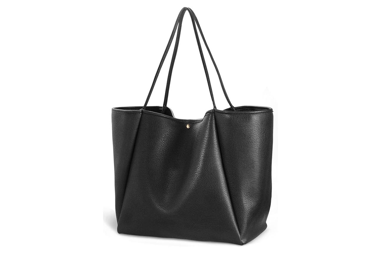 hoxis Oversize Pu Leather Tote Credit: Amazon