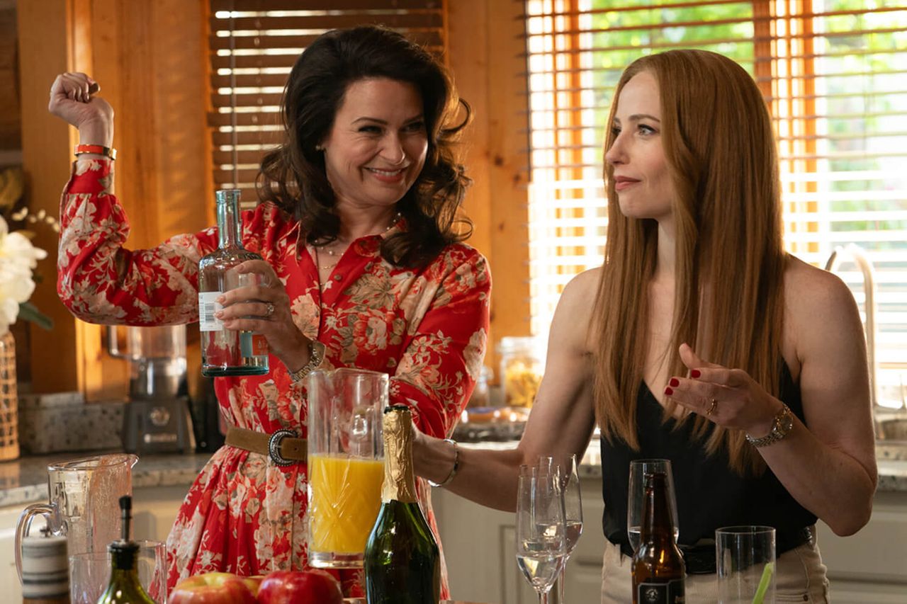 Katie Lowes and Jaime Ray Newman in 'The Hunting Wives'. ‘The Hunting Wives.’Credit: Lionsgate