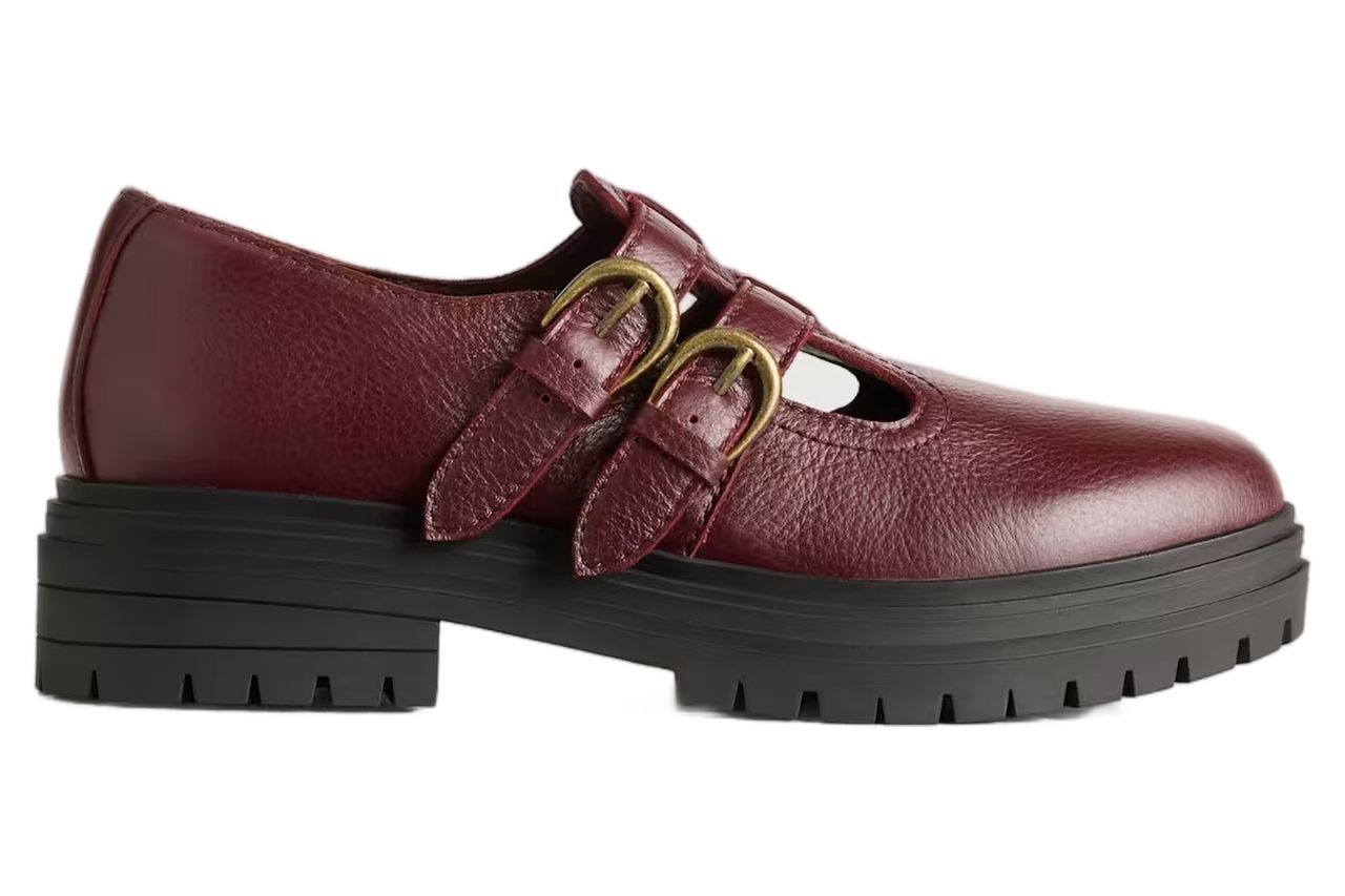 Italian Leather Lug Sole Mary Jane Loafer.jpg Credit: Quince