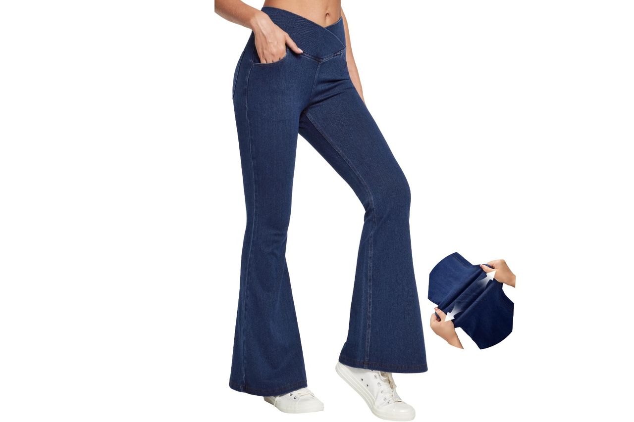 Amazon IUGA High Waisted Bell Bottom Jeans Credit: Amazon