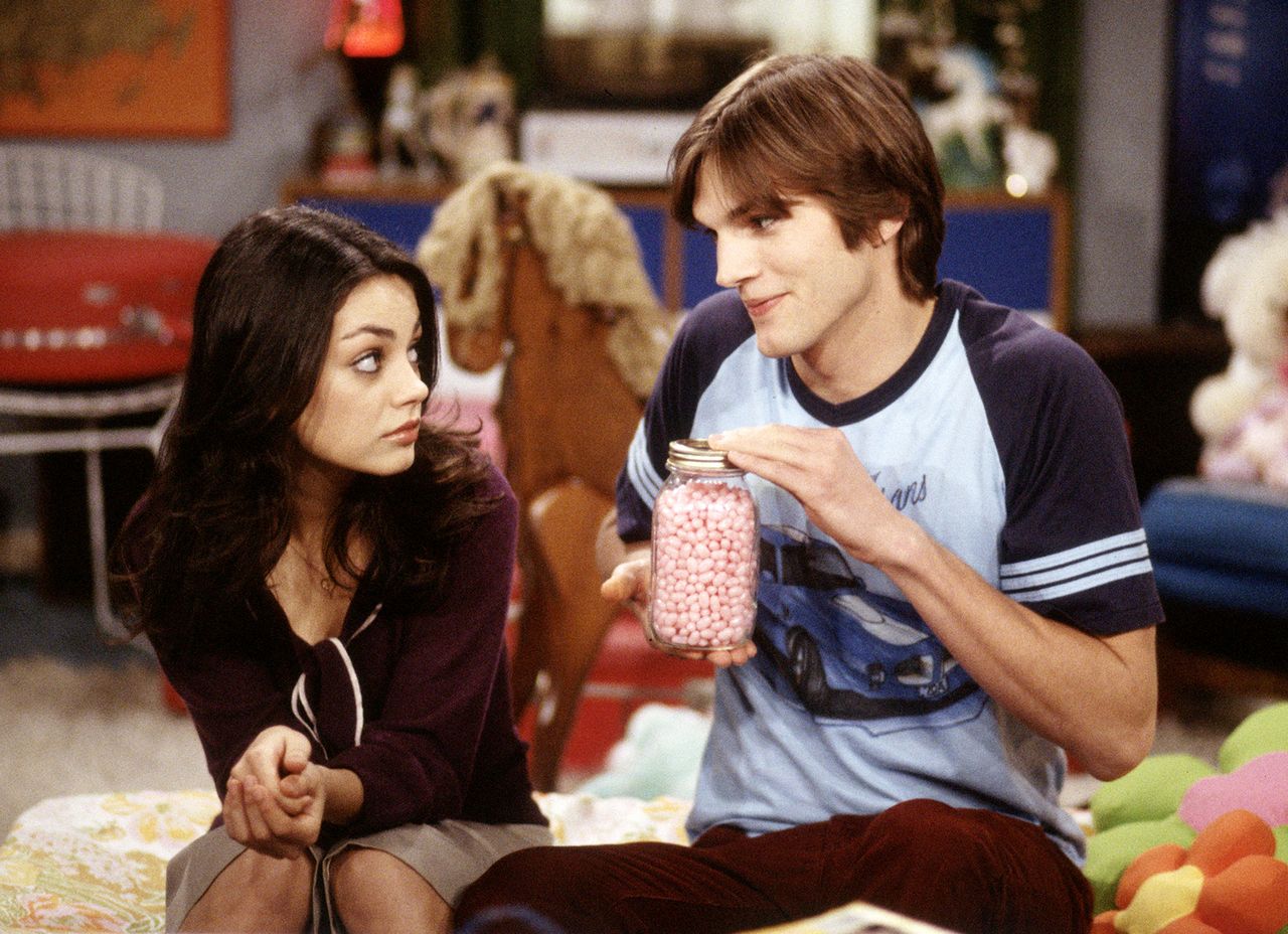 Mila Kunis as Jackie Burkhart and Ashton Kutcher as Michael Kelso on ‘That ‘70s Show’Credit: FOX
