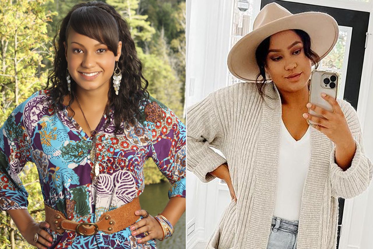 Jasmine Richards in Camp Rock and in 2023Credit: Bob D'Amico/Disney Channel via Getty; Jasmine Richards/Instagram