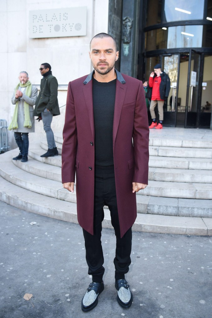 Jesse Williams at Paris Fashion Week
