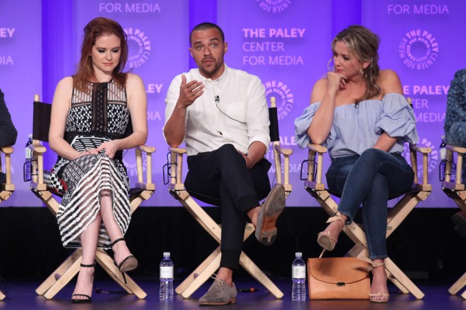 Jesse Williams, Sarah Drew, and Jessica Capshaw at Paleyfest