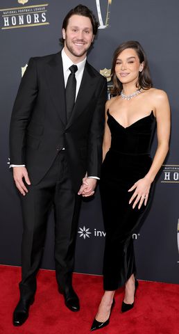 Josh Allen and Hailee Steinfeld attend the 14th Annual NFL Honors at Saenger Theatre on February 06, 2025 in New Orleans, Louisiana. Josh Allen and Hailee Steinfeld attending the NFL Honors on February 6, 2025Credit: Michael Loccisano/Getty