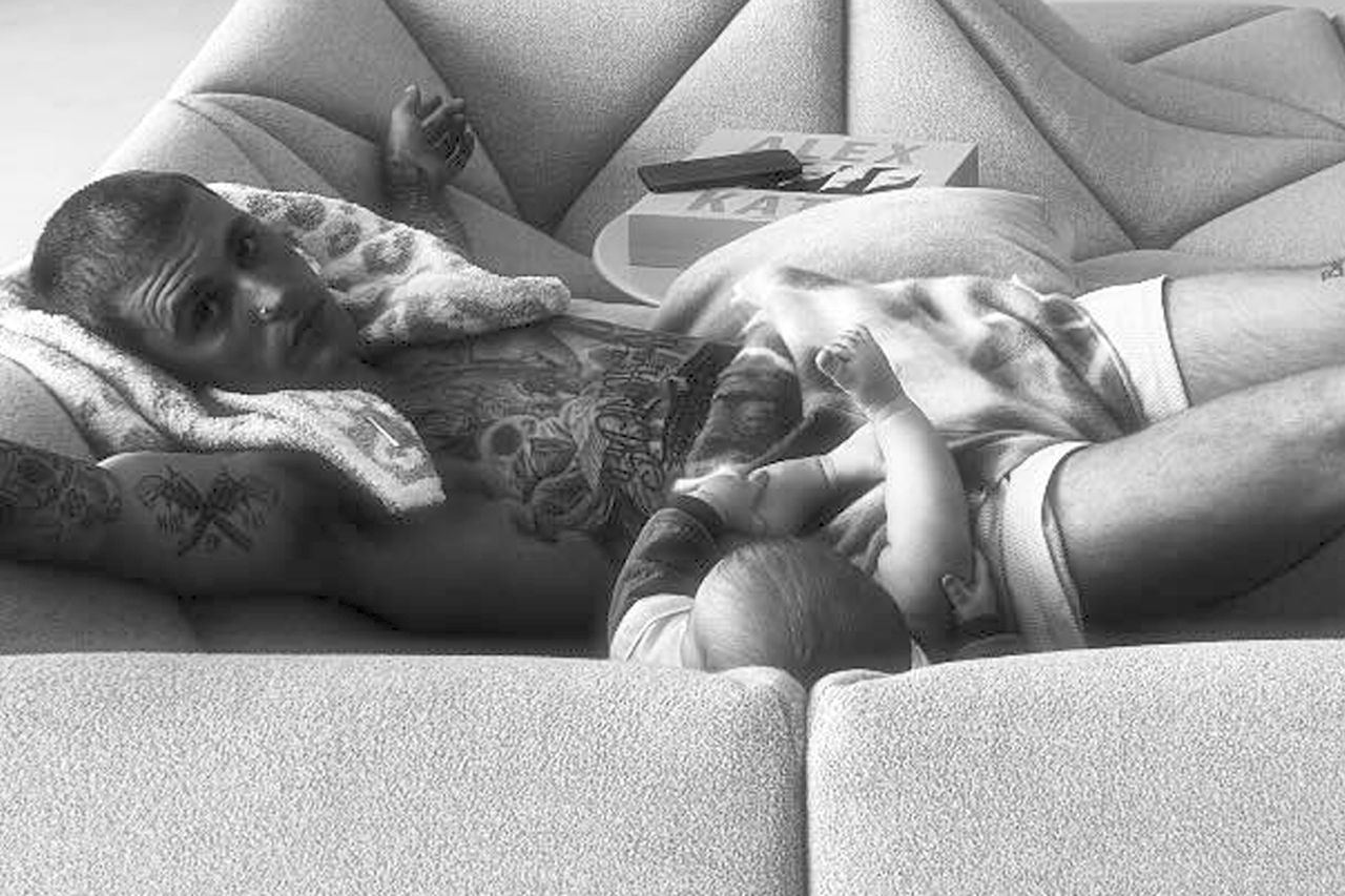Justin Bieber with son Jack Blues Bieber in April 2025Credit: Justin Bieber/ Instagram