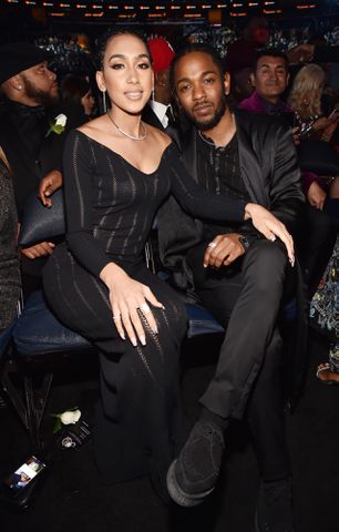 Kendrick Lamar and Whitney Alford attend the 60th Grammy Awards at Madison Square Garden in N.Y.C. on Jan. 28, 2018Credit: Kevin Mazur/Getty