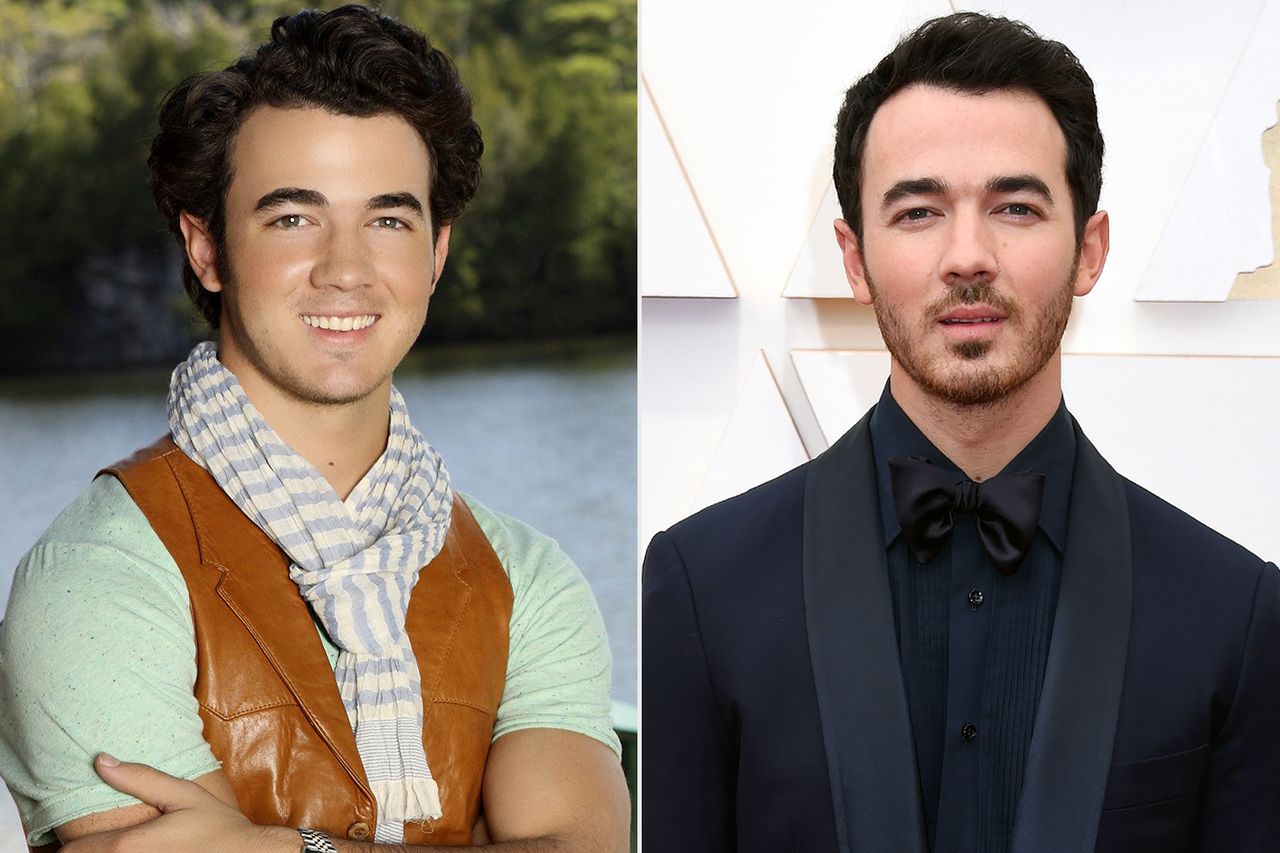 Kevin Jonas in Camp rock and in 2023Credit: Bob D'Amico/Disney Channel via Getty; Gilbert Flores/Variety/Penske Media via Getty