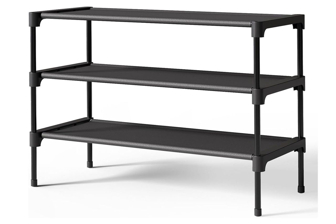 Kitsure Shoe Rack - Non-Woven Shoe Rack Shelf, 27.5 Credit: Amazon