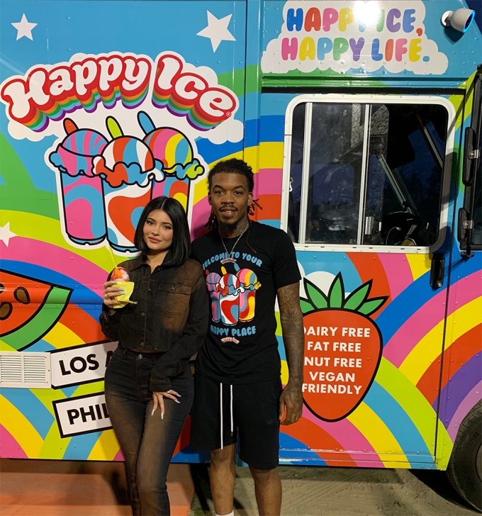 Kylie Jenner Poses With Lemeir Mitchell