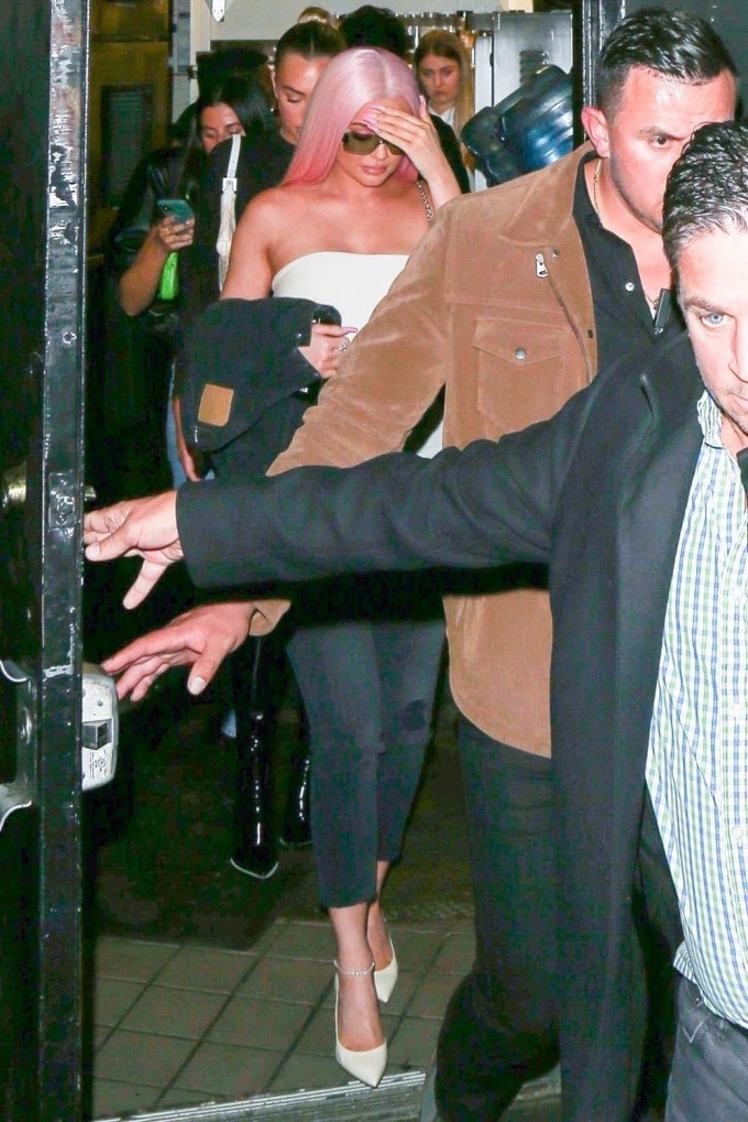 Kylie Jenner Leaves The Nice Guy With Pink Hair