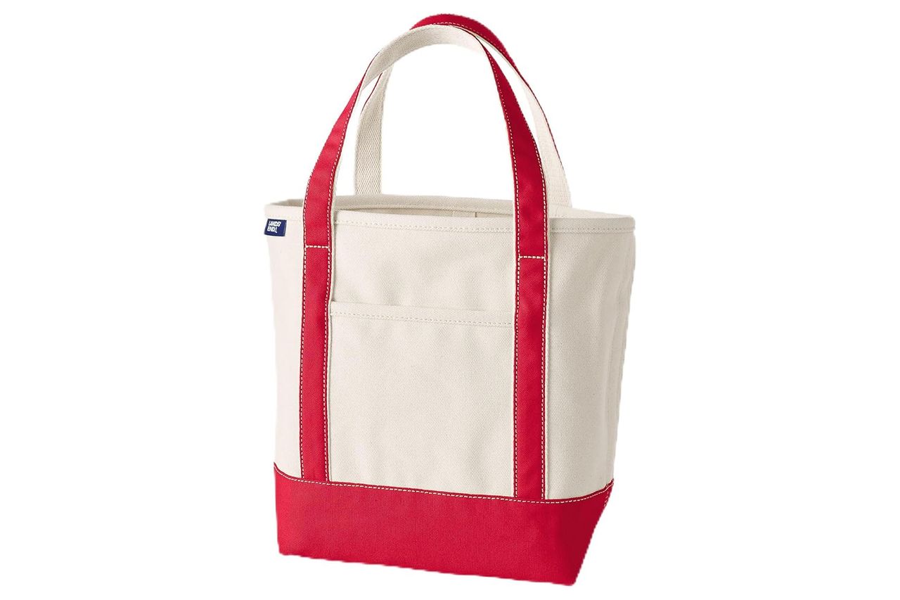 Lands' End Open Top Canvas Tote Bag Credit: Amazon