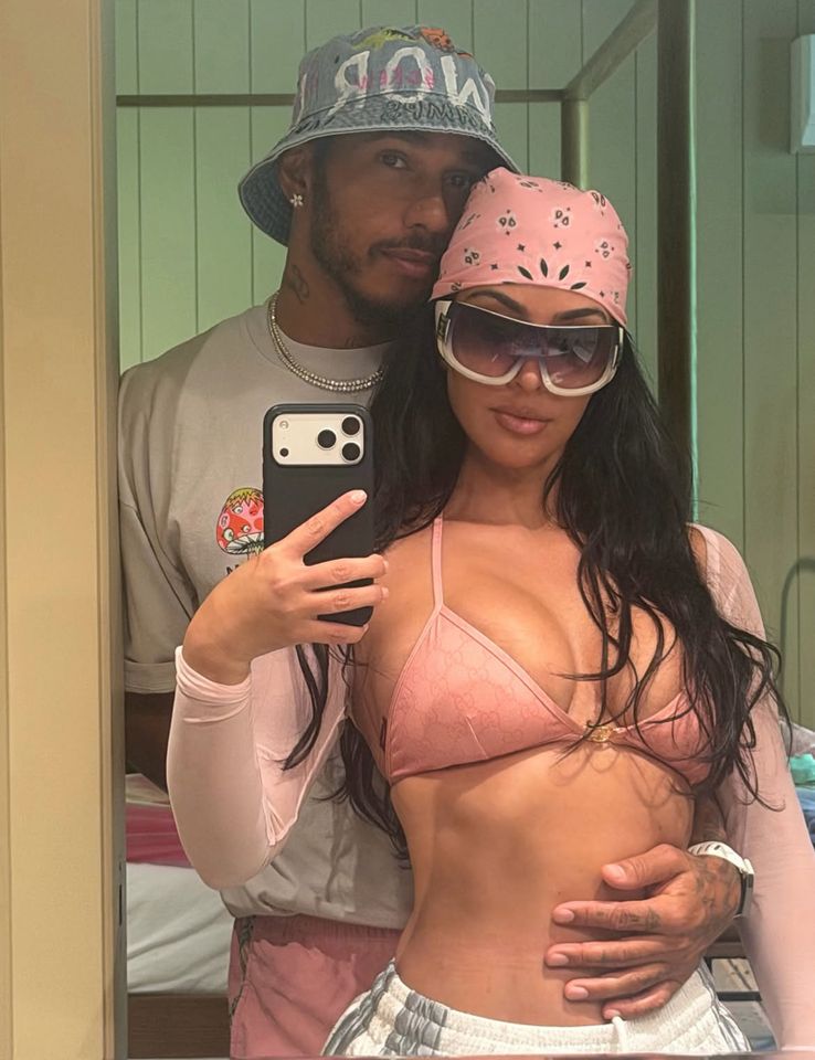 Lewis Hamilton and Kim Kardashian.Credit: Kim Kardashian/Instagram