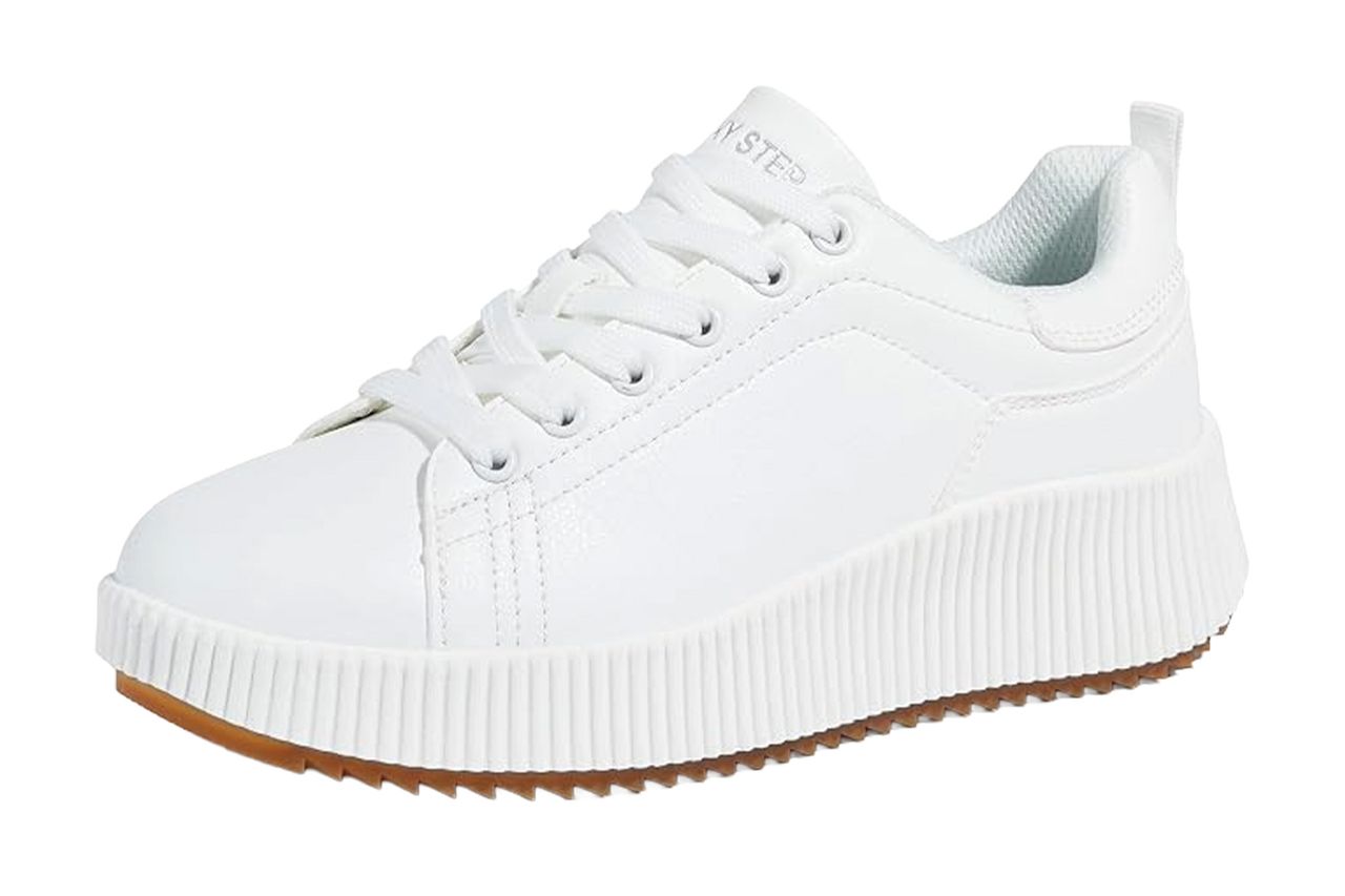 lucky step Woven Platform Sneakers Tennis Credit: Amazon