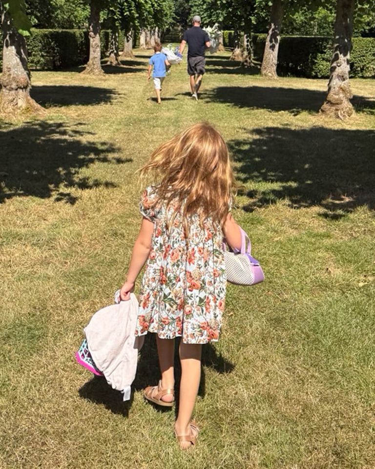 Princess Lilibet, Prince Archie and Prince Harry at AlthorpCredit: Meghan Markle/Instagram